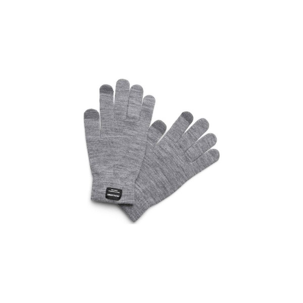 Jack And Jones Jachenry Knit Gloves Γάντια Χειμερινά (12158446 GREY MELANGE)