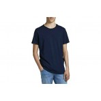 Jack And Jones Jjebasher Tee O-Neck Ss Noos T-Shirt Ανδρικό (12182498 NAVY BLAZER)