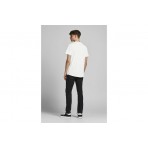 Jack And Jones Jjebasher Tee O-Neck Ss Noos T-Shirt Ανδρικό (12182498 WHITE)