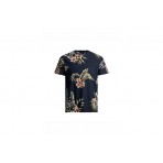 Jack And Jones Jprblatropic Aop Ss Tee Crew Neck Sn T-Shirt Ανδρικό (12203764 NAVY BLAZER)