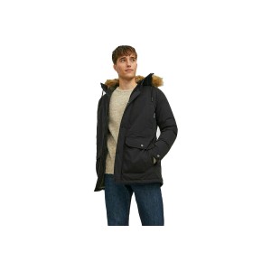 Jack And Jones Winner Fur Μπουφάν Παρκά Ανδρικό (12211948 BLACK)