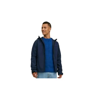 Jack And Jones Jjemarvin Hood Μπουφάν Ελαφρύ Ανδρικό (12212363 NAVY BLAZER)