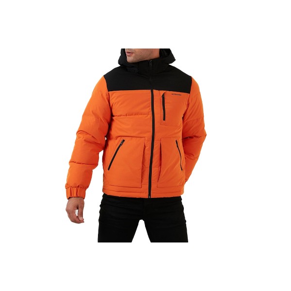 Jack And Jones Jcootto Puffer Sn Μπουφάν Ανδρικό (12214648 MANDARIN ORANGE)