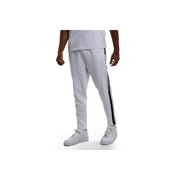 Jack And Jones Jpstace Jjadam Sweat Pants Aman Παντελόνι Φόρμας (12214939 WHITE)