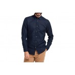 Jack And Jones Jjslub Shirt Ls Πουκάμισο Μακρυμάνικο Ανδρικό (12220481 NAVY BLAZER)