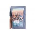 Jack And Jones Jjgem Tee Ss Crew Neck T-Shirt Ανδρικό (12221007 FLINT STONE)