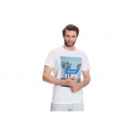 Jack And Jones Jjgem Tee Ss Crew Neck T-Shirt Ανδρικό (12221007 WHITE)