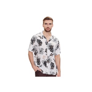 Jack And Jones Jjirwim Resort Shirt Ss Πουκάμισο Κοντομάνικο Ανδρικό (12222959 CLOUD DANCER)