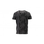 Jack And Jones Jjtropicana Aop Tee Ss Crew Neck T-Shirt Ανδρικό (12223932 ASPHALT)