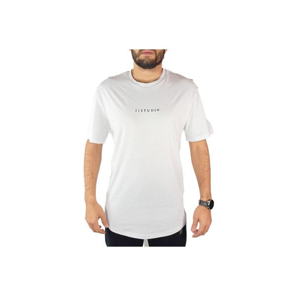 Jack And Jones Jjstudio Tee Ss Crew Neck T-Shirt Ανδρικό (12224068 WHITE)