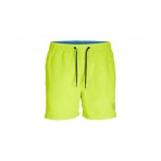 Jack And Jones Jpstfiji Jjswim Solid Sn Μαγιό Σορτς Ανδρικό (12225961 ACID LIME)