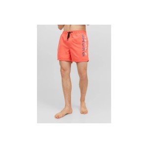 Jack And Jones Jpstfiji Jjswim Splicelogo Ly Sn Μαγιό Σορτς Ανδρικό (12225967 HOT CORAL)