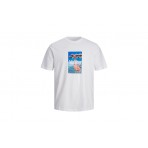 Jack And Jones Jorpalma Photo Tee Ss Crew Neck T-Shirt Ανδρική (12234294 BRIGHT WHITE)