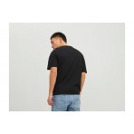 Jack And Jones Jortulum Pocket Tee Ss Crew Neck Ln T-Shirt Ανδρικό (12235290 BLACK)