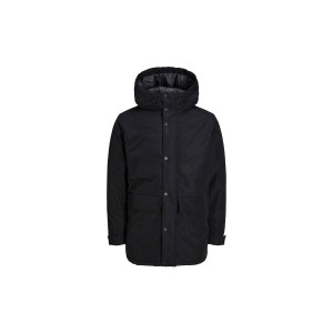 Jack And Jones Jjchamp  Μπουφάν Παρκά Ανδρικό (12236015 BLACK)