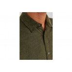 Jack And Jones Jjplain Corduroy Shirt Ls Πουκάμισο Μακρυμάνικο Ανδρικό (12236937 FOREST NIGHT)