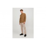 Jack And Jones Jjplain Corduroy Shirt Ls Πουκάμισο Μακρυμάνικο Ανδρικό (12236937 OTTER)