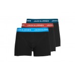 Jack And Jones Ανδρικά Εσώρουχα Boxer 3 Τεμάχια Μαύρα