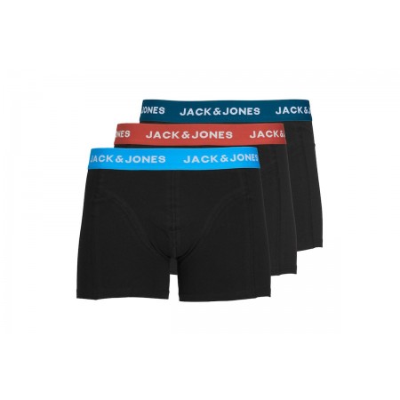 Jack And Jones Ανδρικά Εσώρουχα Boxer 3 Τεμάχια Μαύρα