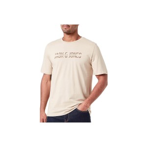 Jack And Jones Jprboabooster Tee Apr23 T-Shirt Ανδρικό (12238924 WHITE PEPPER)