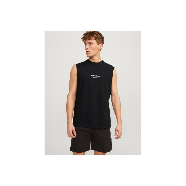 Jack And Jones Jorvesterbro Sleeveless Tee Sn Μπλούζα Αμάνικη Ανδρική (12250430 BLACK)