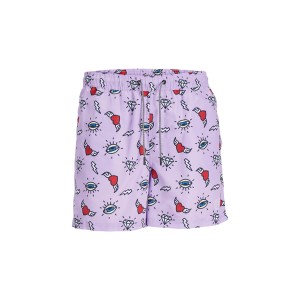 Jack And Jones Jpstfiji Jjswim Aop Μαγιό Σορτς Ανδρικό (12253230 PURPLE ROSE)