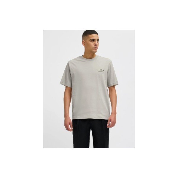 Jack And Jones Jprblachad Branding Ss T-Shirt Ανδρικό (12259357 SILVER LINING)