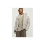 Jack & Jones JjWorld Ανδρικό Puffer Μπουφάν Εκρού