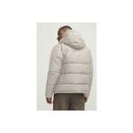 Jack & Jones JjWorld Ανδρικό Puffer Μπουφάν Εκρού