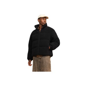 Jack And Jones Jorcamp Teddy Μπουφάν Sherpa Ανδρικό (12260439 BLACK)