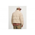 Jack And Jones Teddy Ανδρικό Sherpa Μπουφάν Εκρού