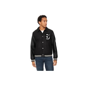 Jack And Jones Jorcarter Varsity Wool Blend Μπουφάν Bomber Ανδρικό (12260455 BLACK)