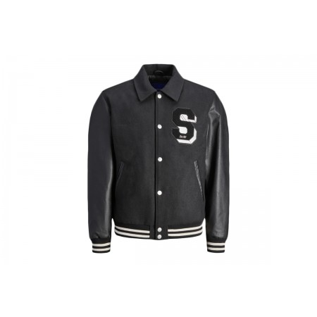 Jack And Jones Jorcarter Varsity Wool Blend Μπουφάν Bomber Ανδρικό 