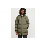 Jack & Jones Jcoalpha Ανδρικό Μακρύ Puffer Μπουφάν Χακί