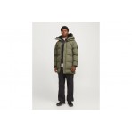 Jack & Jones Jcoalpha Ανδρικό Μακρύ Puffer Μπουφάν Χακί