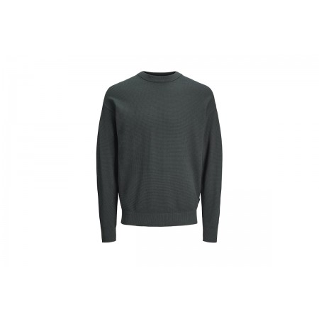 Jack And Jones Jorscott Knit Ανδρική Μακρυμάνικη Μπλούζα Χακί