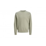 Jack And Jones Jorscott Knit Ανδρική Μακρυμάνικη Μπλούζα Φυστικί