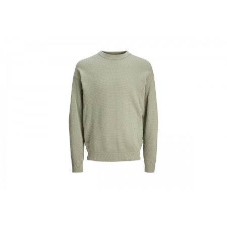 Jack And Jones Jorscott Knit Ανδρική Μακρυμάνικη Μπλούζα Φυστικί