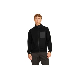 Jack And Jones Jcomatrix Sweat Zip Ζακέτα Πολυεστερική Ανδρική (12261869 BLACK)