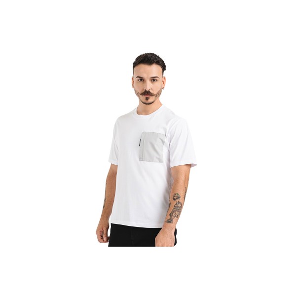 Jack And Jones Jcospire Pocket Ss T-Shirt Ανδρικό (12262185 WHITE)