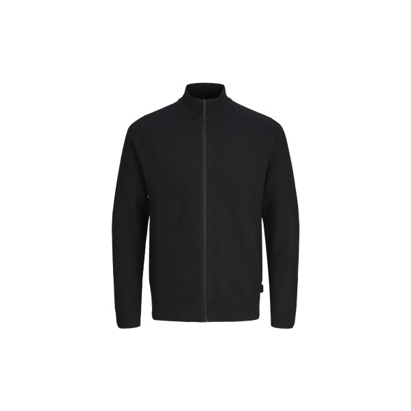 Jack And Jones Jcotrack Knit Ζακέτα Βαμβακερή Ανδρική (12262305 BLACK-CYCLO)