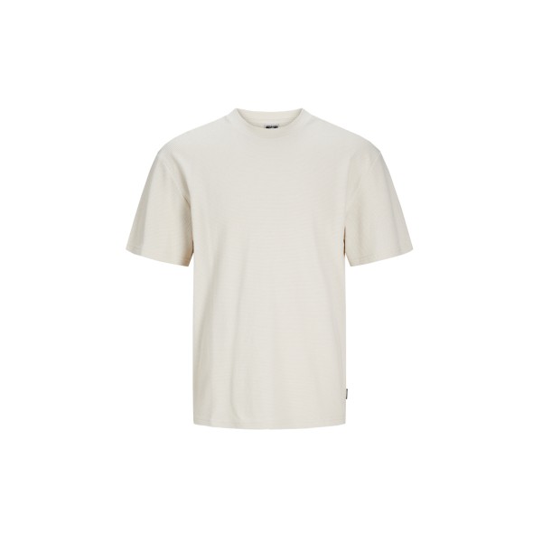 Jack And Jones Jcoripple Ss Crew Neck T-Shirt Ανδρικό (12262431 MOONBEAM)