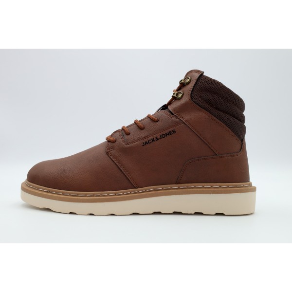 Jack And Jones Jfwohio Pu Boot Bf Ln Μποτάκια Μόδας (12263093 BROWN STONE)