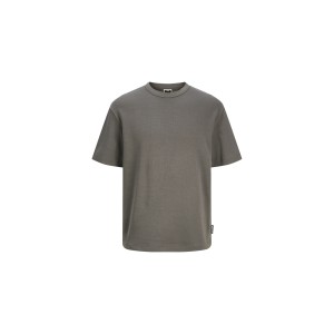 Jack And Jones Jcoalpha Waffle Tee Ss Crew Neck T-Shirt Ανδρικό (12265419 PAVEMENT)