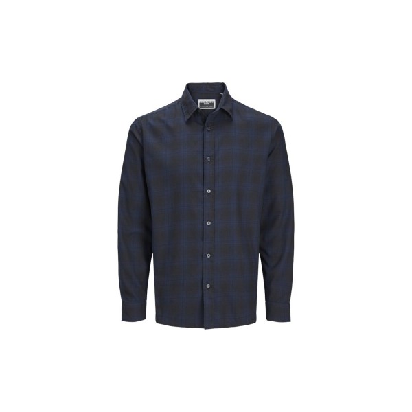 Jack And Jones Jcocharlie Check Shirt Ls Πουκάμισο Μακρυμάνικο Ανδρικό (12266044 INKWELL)