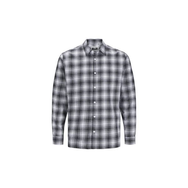 Jack And Jones Jcocharlie Check Shirt Ls Πουκάμισο Μακρυμάνικο Ανδρικό (12266044 WHITE)