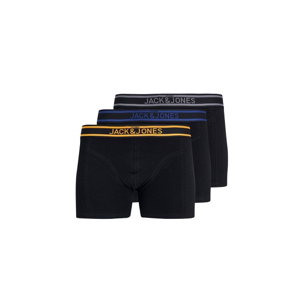 Jack And Jones Jacmarc Solid Trunks Εσώρουχα Boxer 3-Τεμάχια (12266063 BLACK-BLACK)