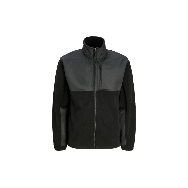 Jack And Jones Jcolima High Neck Zip Thru Ζακέτα Fleece Ανδρική (12266515 BLACK)