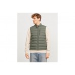 Jack And Jones Jjmac Light Bodywarmer Μπουφάν Αμάνικο Ανδρικό (12268820 AGAVE GREEN-ICEBERG)