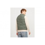 Jack And Jones Jjmac Light Bodywarmer Μπουφάν Αμάνικο Ανδρικό (12268820 AGAVE GREEN-ICEBERG)